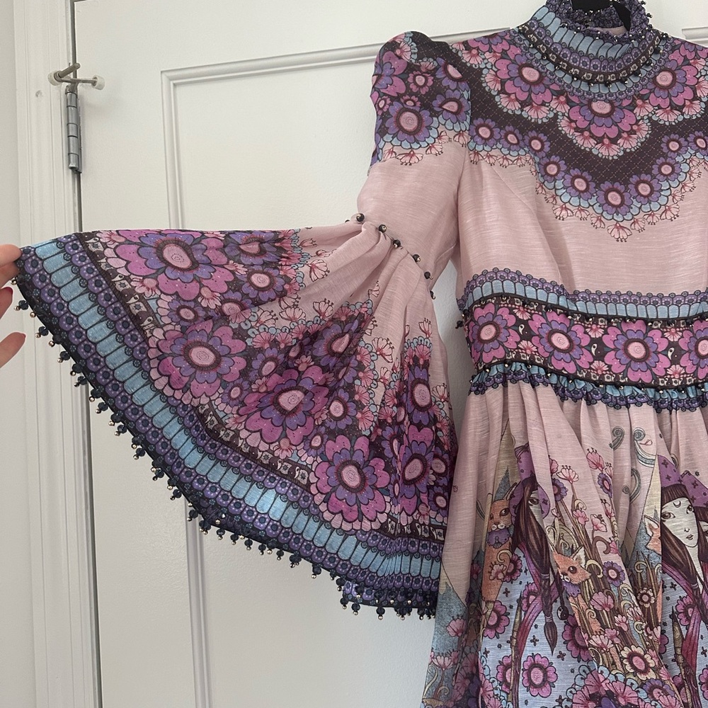 Zimmermann Celestial Purple Mini Dress - Picture 5 of 7
